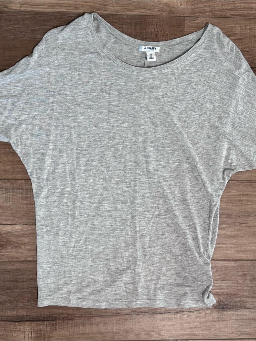 Old Navy Light Grey Women's Short Sleeve Tee